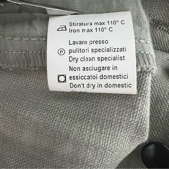 Andrea Ya'Aqov Men's Green Cotton Button Front Pants Size 30 - Picture 12 of 12